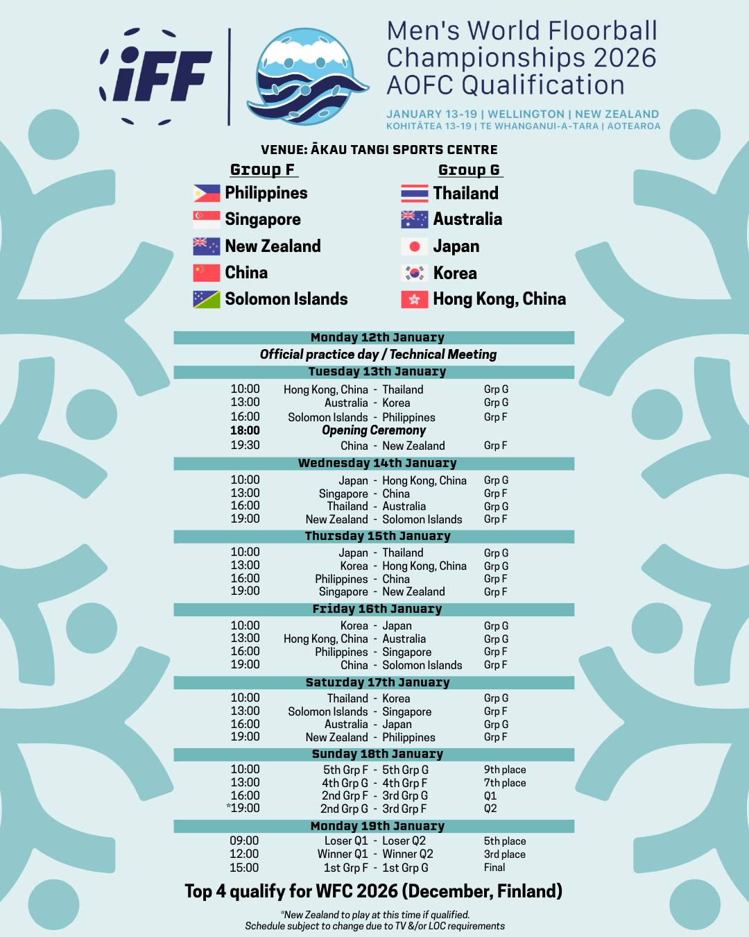 WFCQ 2025 AOFC schedule post